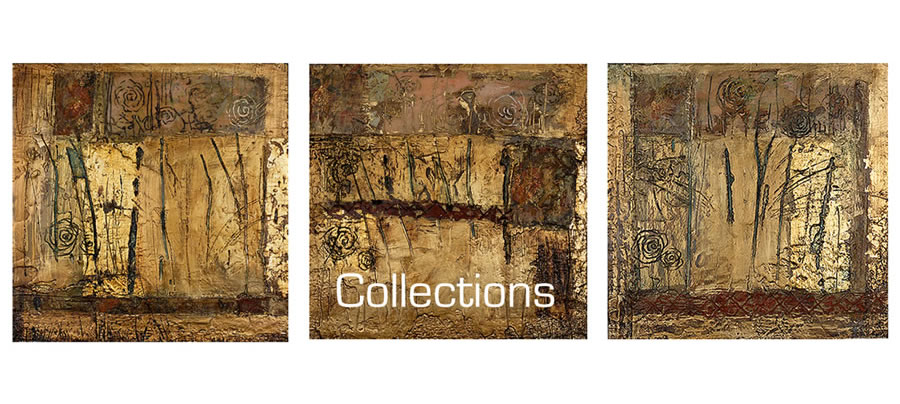 A collection of encaustic works